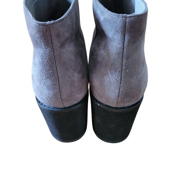 Eileen‎ Fisher Taupe Leather Suede Wedge Ankle Boots Zipper 8.5 ALTO - Picture 4 of 10